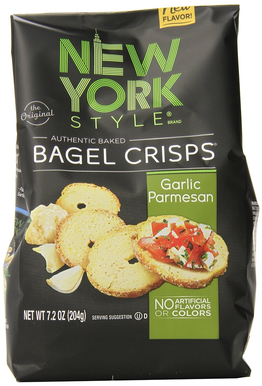 slide 1 of 1, New York Style Parmesan Garlic Bagel Crisps, 7.2 oz