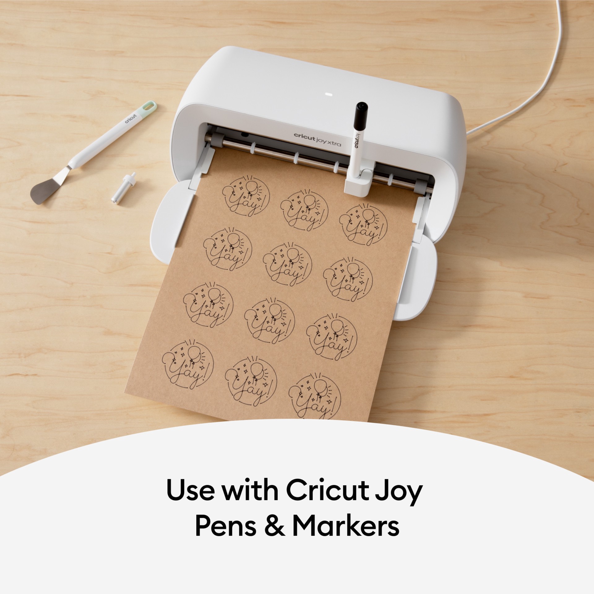 slide 4 of 7, Cricut Joy Xtra Permanent Smart Label Kraft Paper, 4ct., 4 ct