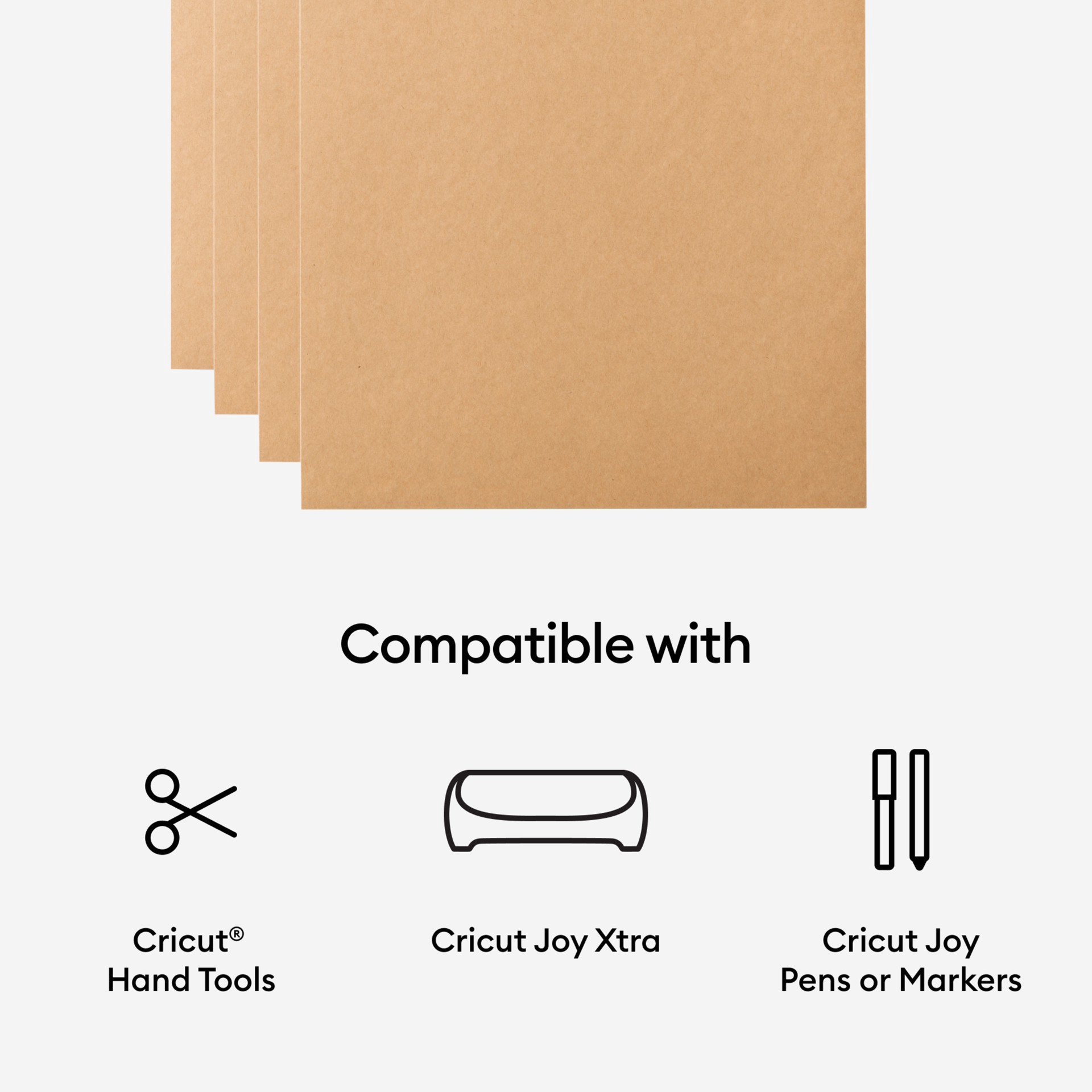 slide 6 of 7, Cricut Joy Xtra Permanent Smart Label Kraft Paper, 4ct., 4 ct