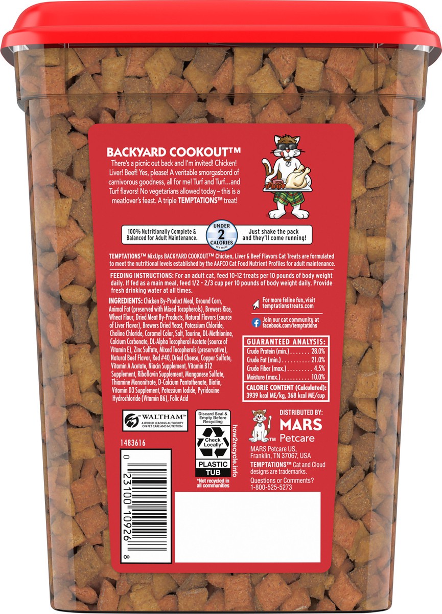 slide 3 of 4, Temptations MixUps Value Size Backyard Cookout Treats for Cats 16 oz, 16 oz