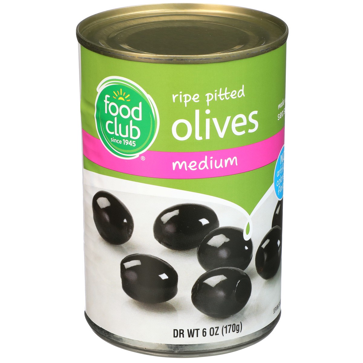 slide 2 of 9, Food Club Medium Pitted Olives, 6 oz