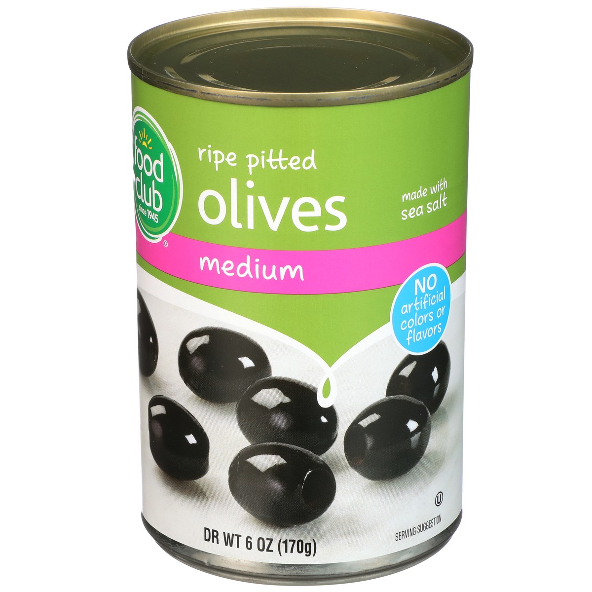 slide 3 of 9, Food Club Medium Pitted Olives, 6 oz