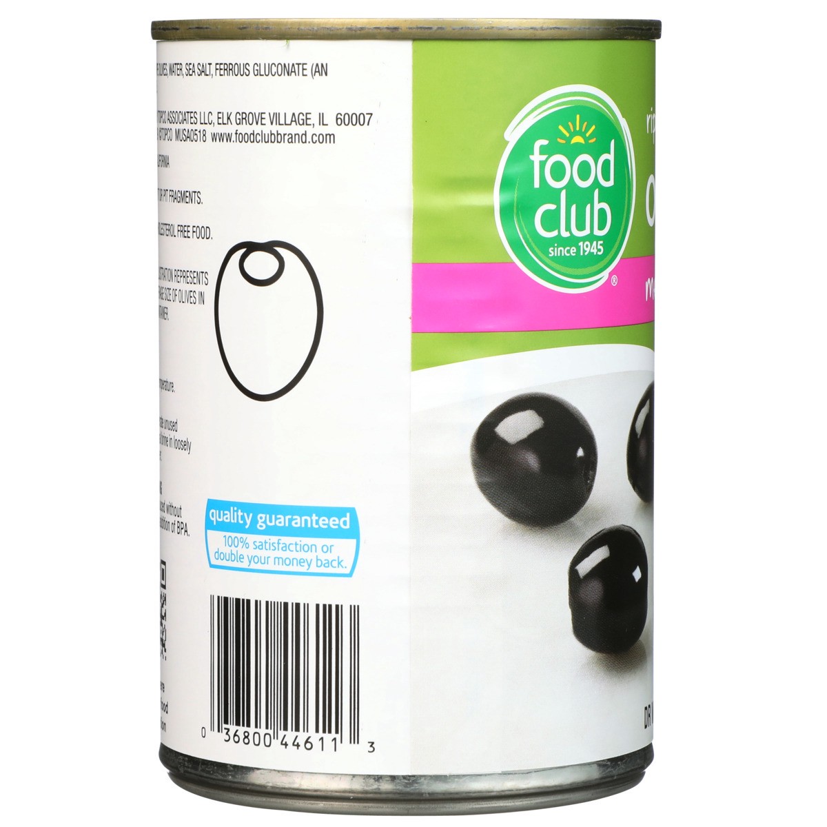 slide 6 of 9, Food Club Medium Pitted Olives, 6 oz