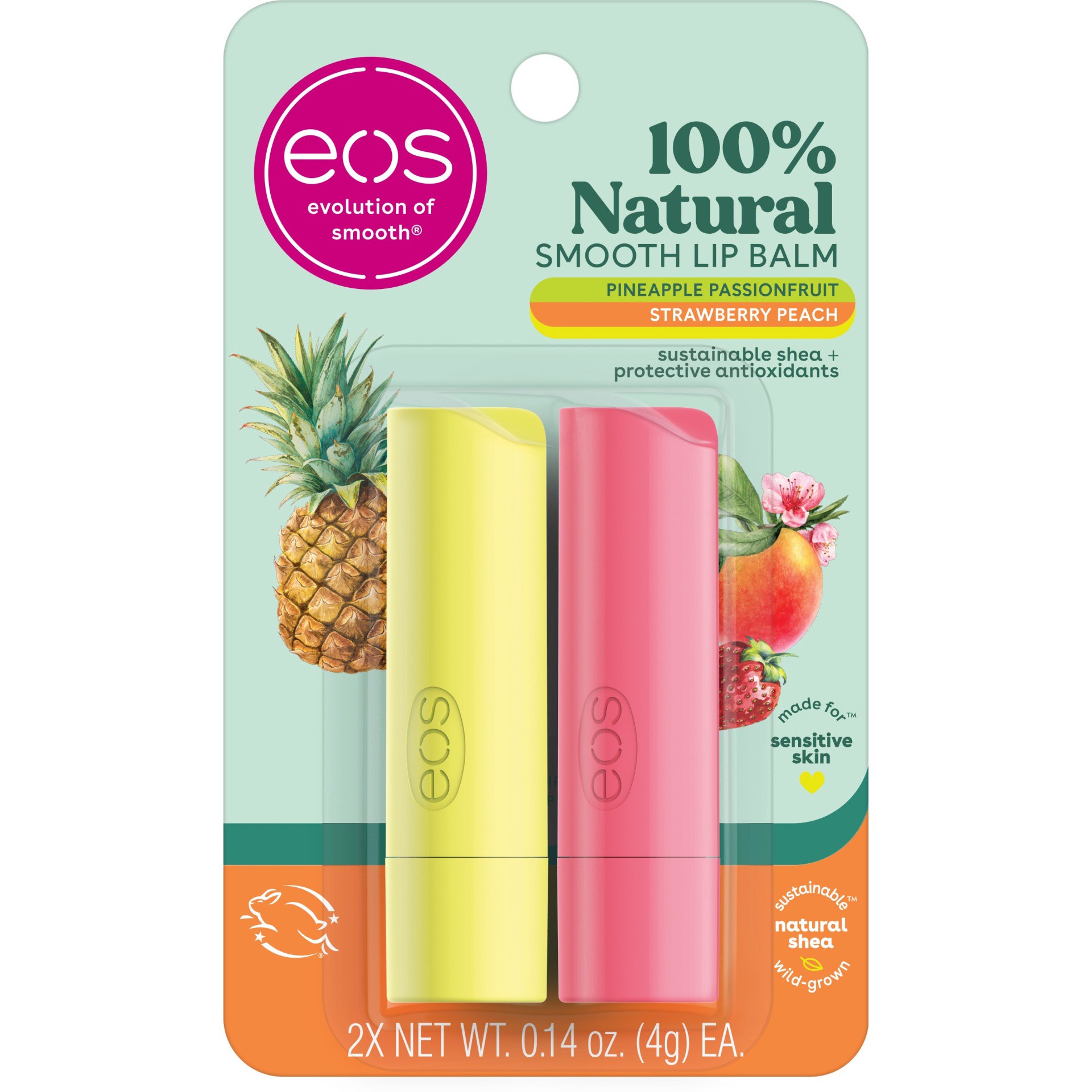 slide 1 of 5, eos Lip Balm 2 ea, 2 ct