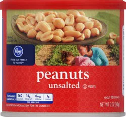 Kroger Unsalted Peanuts