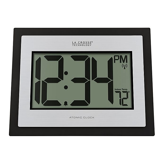 slide 5 of 13, La Crosse Technology Atomic Digital Wall Clock with Indoor Temperature, 1 ct