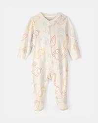 Baby Easter 100% Cotton Sleep & Play Pajama - Cream NB