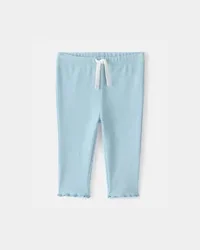 Carter's Baby Girl Rib Pants - Blue 12M
