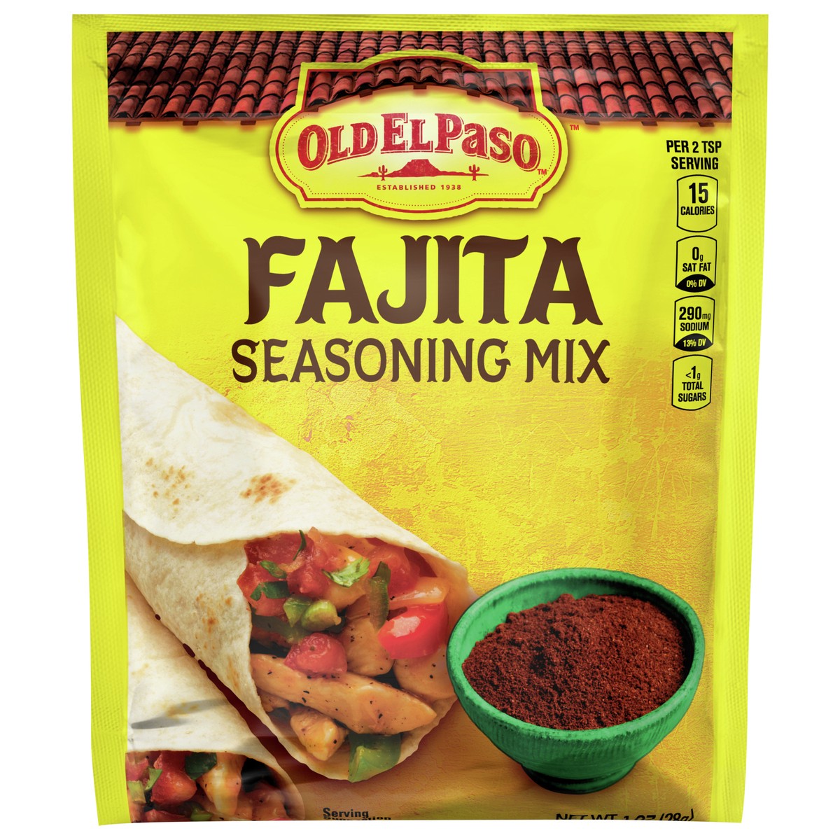 slide 1 of 9, Old El Paso Fajita Taco Seasoning, 1 oz., 1 oz