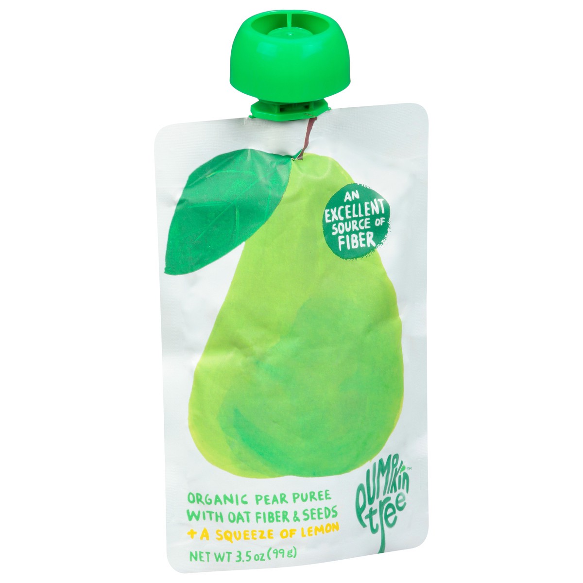 slide 6 of 12, Pumpkin Tree Organic Pear Puree with Oat Fiber & Seeds 3.5 oz, 1 ct