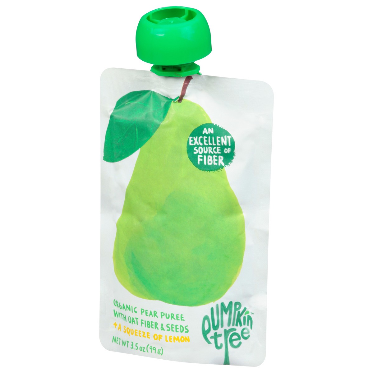 slide 10 of 12, Pumpkin Tree Organic Pear Puree with Oat Fiber & Seeds 3.5 oz, 1 ct