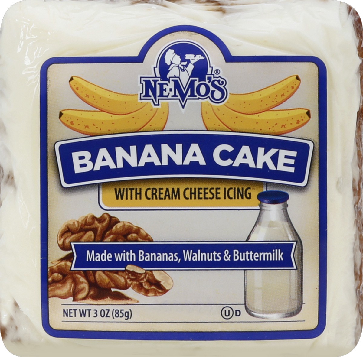 slide 4 of 5, Nemo's Banana Cake, 3 oz