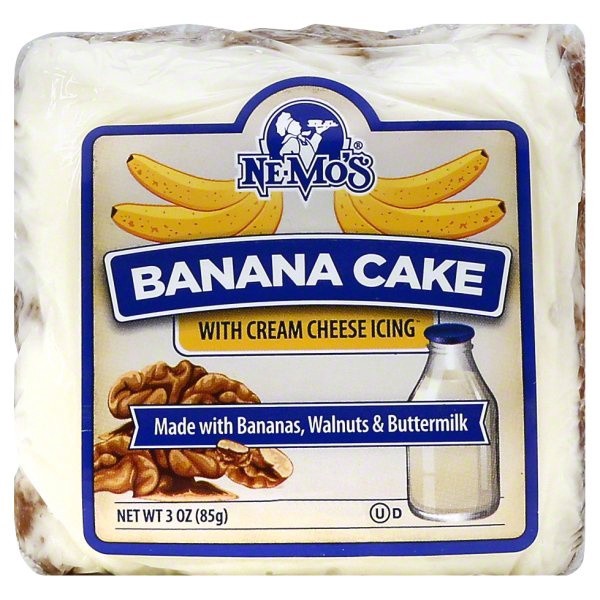 slide 1 of 5, Nemo's Banana Cake, 3 oz