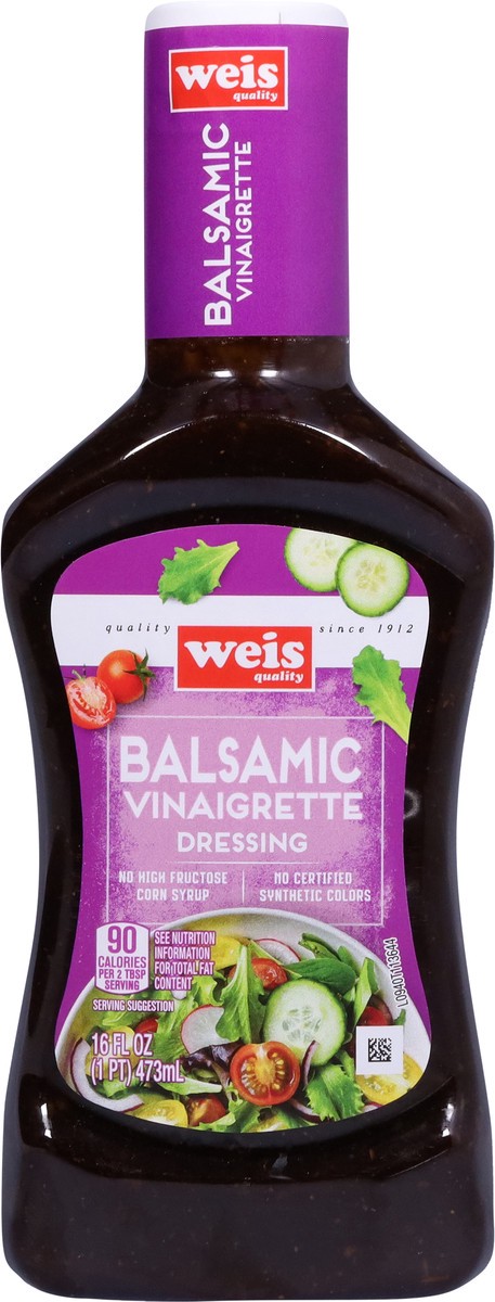 slide 9 of 13, Weis Quality Balsamic Vinaigrette Dressing, 16 fl oz