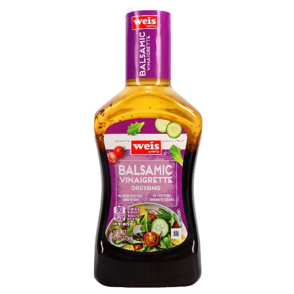 slide 1 of 13, Weis Quality Balsamic Vinaigrette Dressing, 16 fl oz