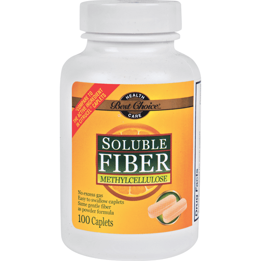slide 1 of 1, Best Choice Soluble Fiber Caplets, 100 ct