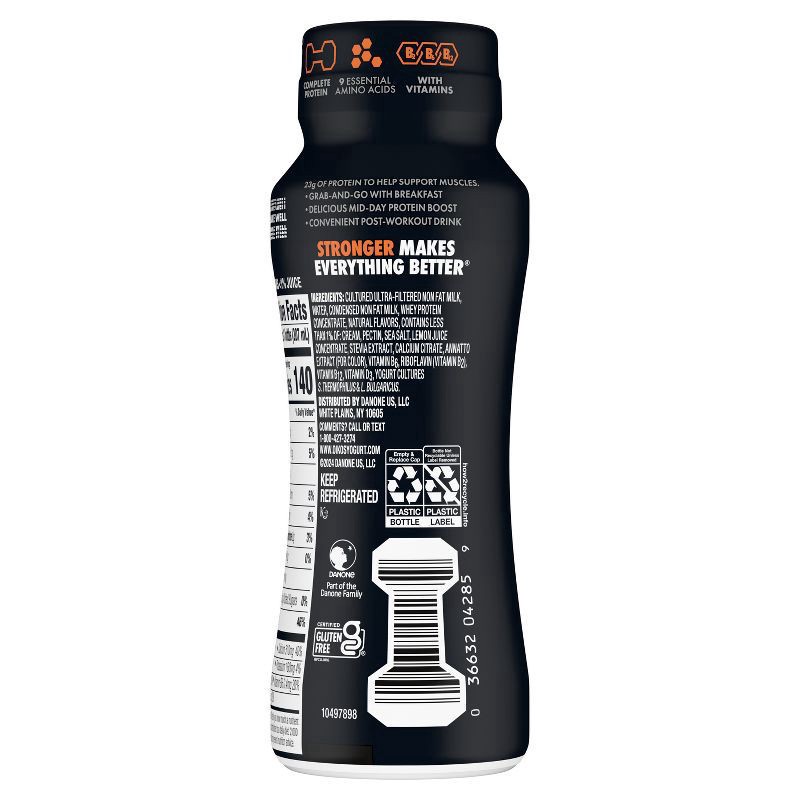 slide 7 of 7, Oikos Pro Peach Cultured Dairy Drink, 23g Protein, 7 Fl Oz Bottle, 7 fl oz