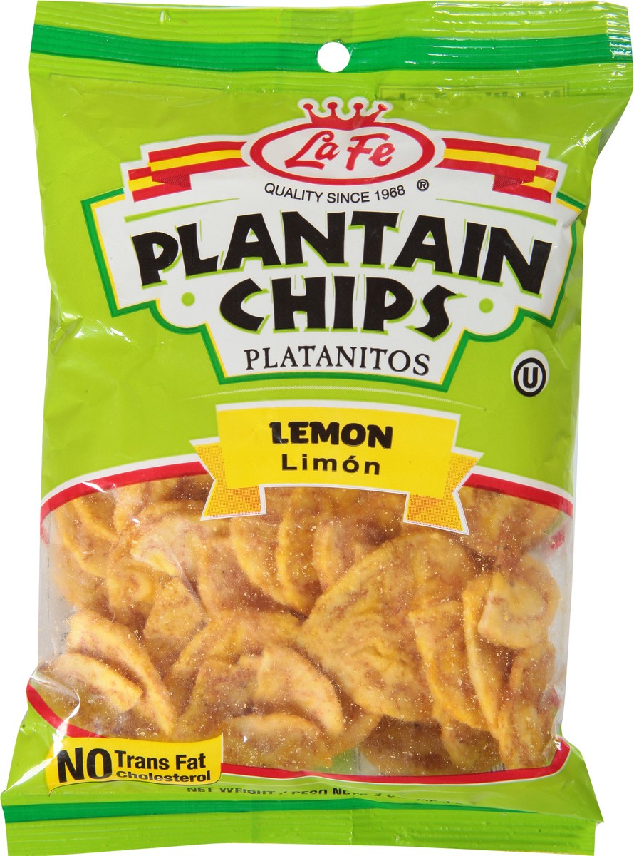 slide 7 of 9, La Fe Plantain Chips 3 oz, 3 oz