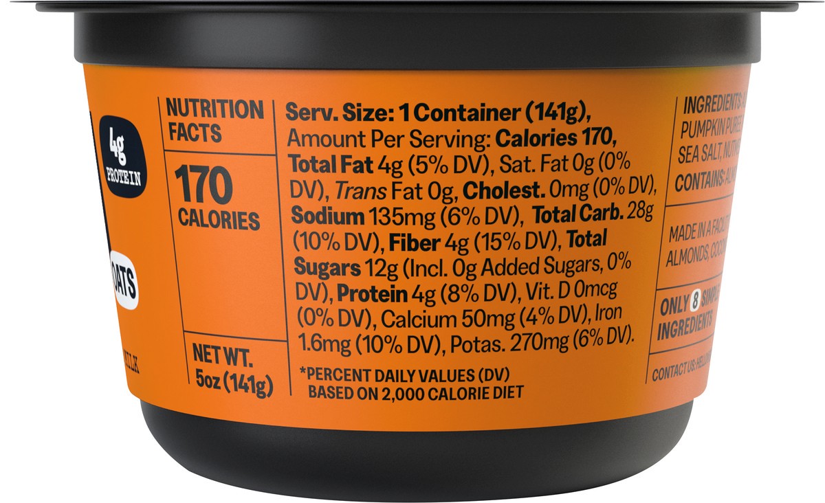 slide 4 of 11, MUSH Pumpkin Pie Overnight Oats - 5 oz, 