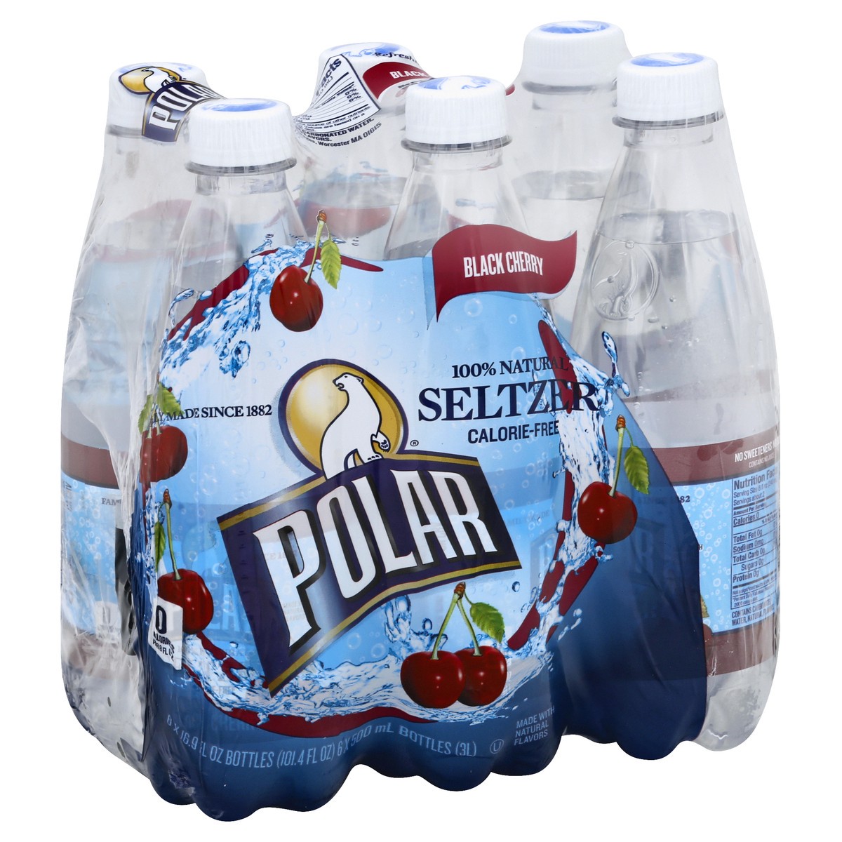 slide 12 of 13, Polar 100% Natural Black Cherry Seltzer - 6 ct, 6 ct