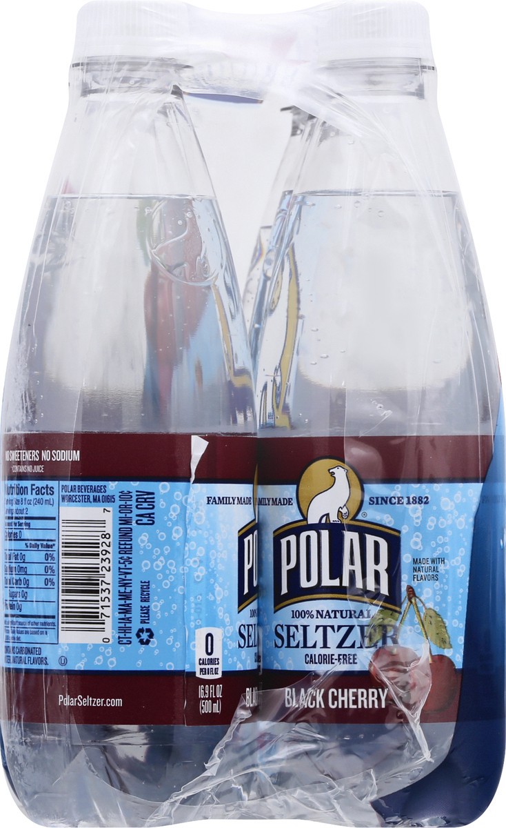 slide 2 of 13, Polar 100% Natural Black Cherry Seltzer - 6 ct, 6 ct