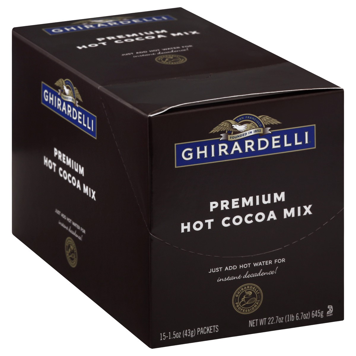 slide 7 of 10, Ghirardelli Premium Hot Cocoa Mix 15 ea, 15 ct