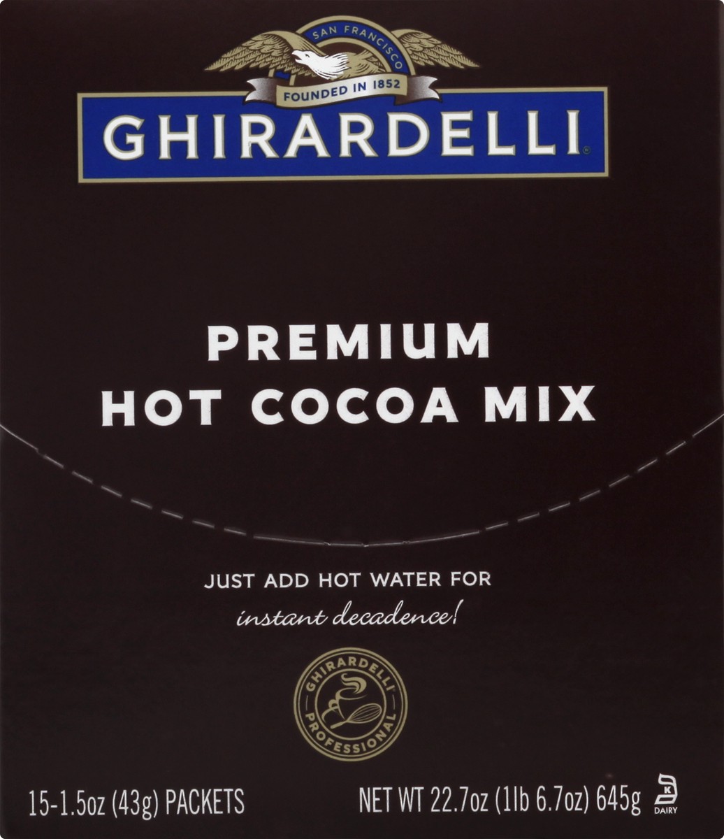 slide 1 of 10, Ghirardelli Premium Hot Cocoa Mix 15 ea, 15 ct