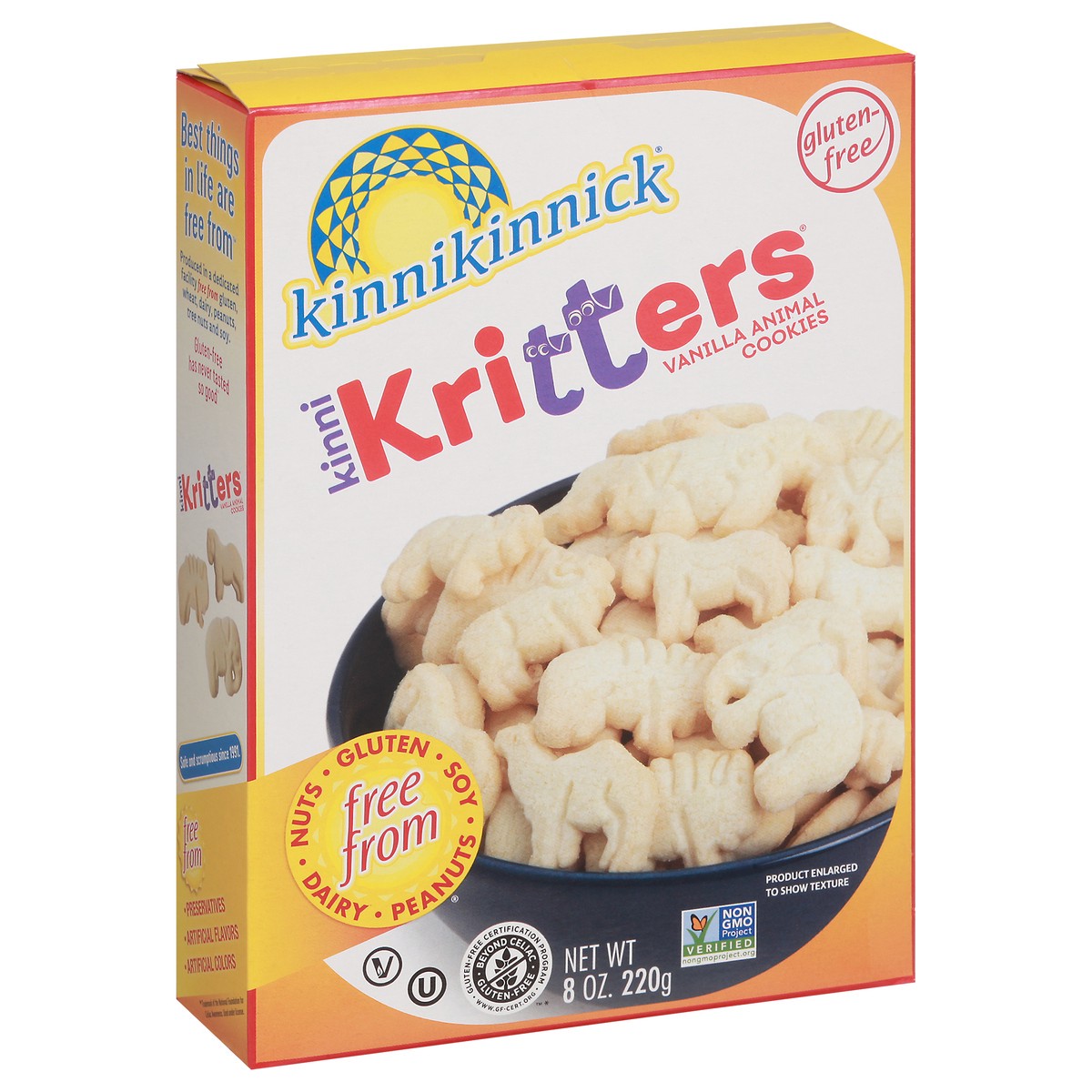 slide 8 of 9, Kinnikinnick Foods Kinni Kritters Vanilla Animal Cookies 8 oz, 8 oz