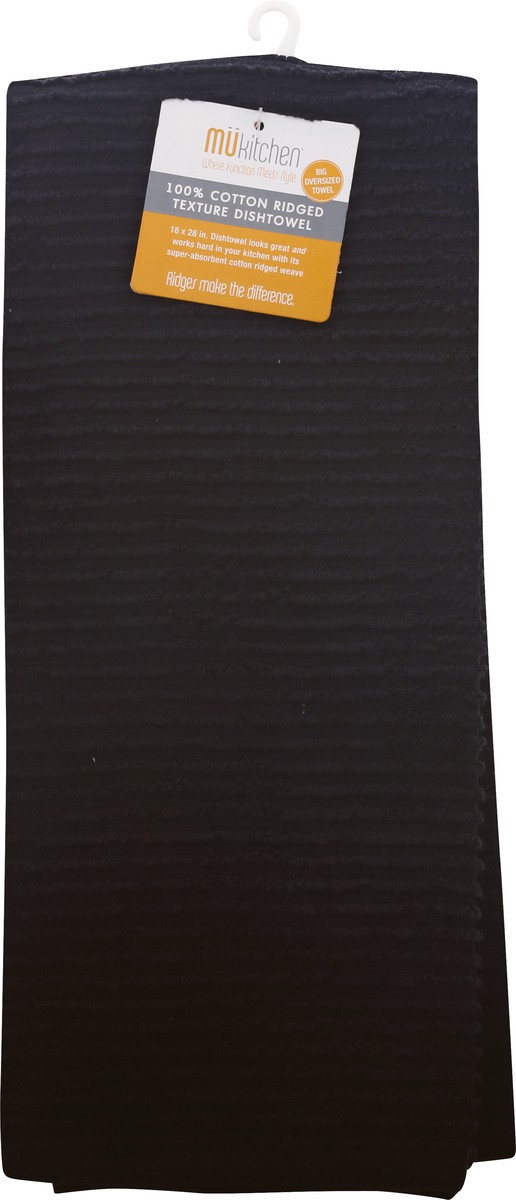 slide 5 of 10, MÜkitchen 100% Cotton Ridged Texture Dishtowel 1 ea, 1 ea