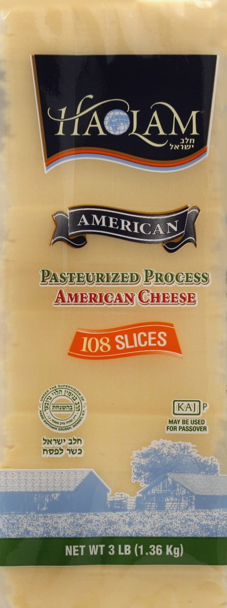 slide 4 of 4, Haolam Sliced Processed Yellow Cheese, 3 lb