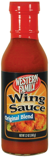 slide 1 of 1, Western Family Wing Sauce Original Blend, 12 oz