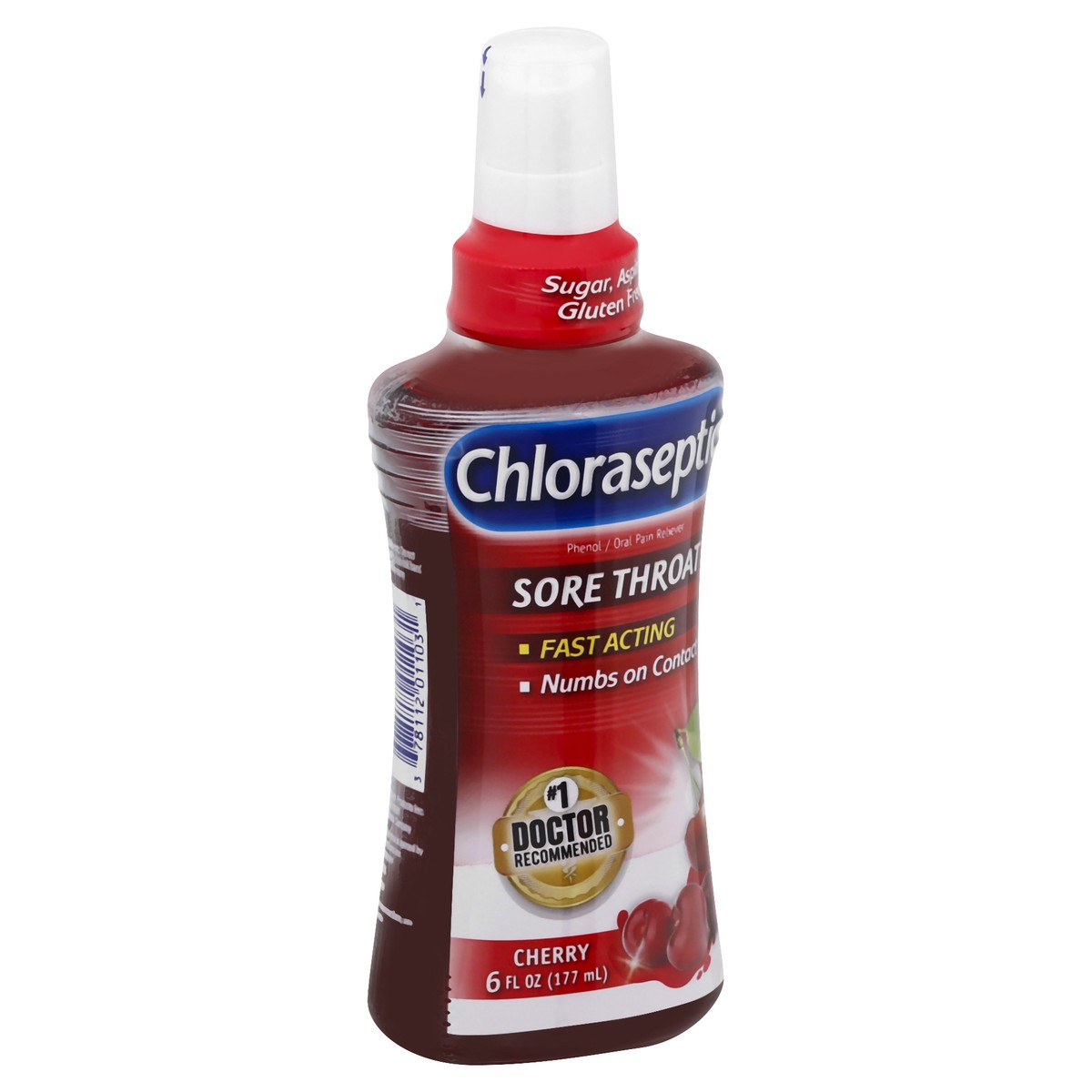 slide 4 of 9, Chloraseptic Sore Throat Spray, Cherry Flavor Throat Remedy, 6 fl oz, 6 fl oz