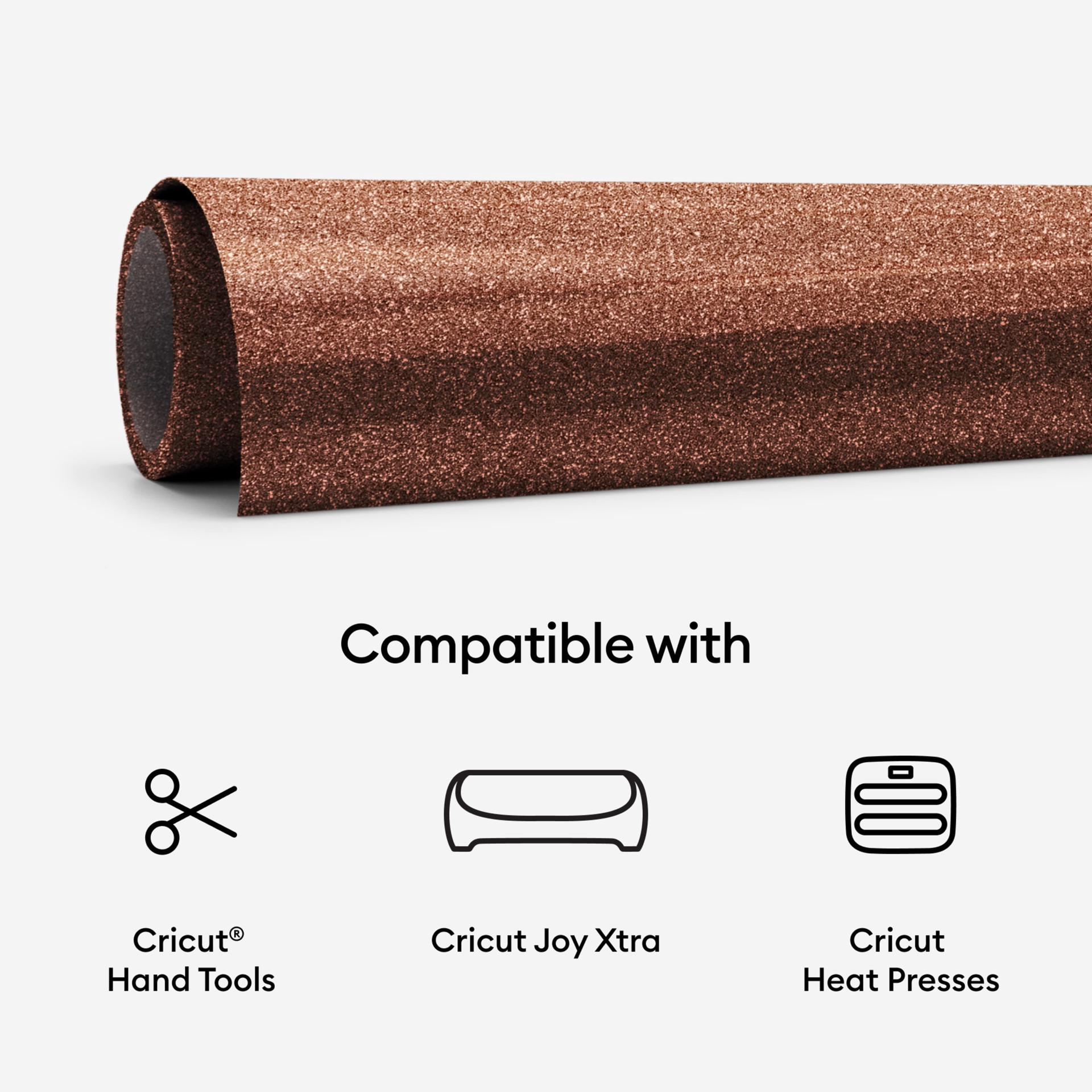 slide 2 of 8, Cricut Joy Xtra Prismatic Glitter Smart Iron-On Sea Sparkle Sampler, 9.5 in x 12 in