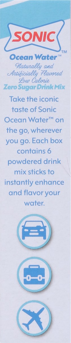 slide 6 of 14, Sonic Singles to Go! Zero Sugar Ocean Water Drink Mix 6 ea, 6 ct