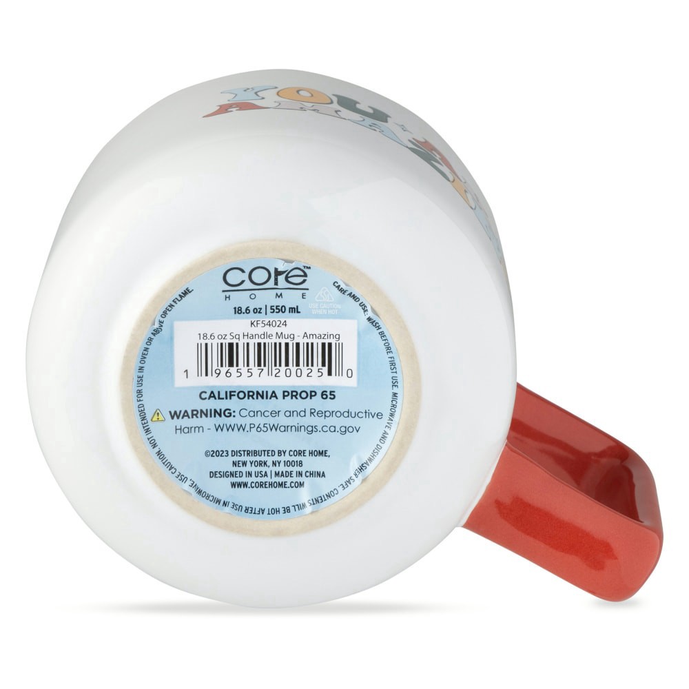 slide 2 of 3, Core Home Square Handle Mug - Amazing, 18.6 oz