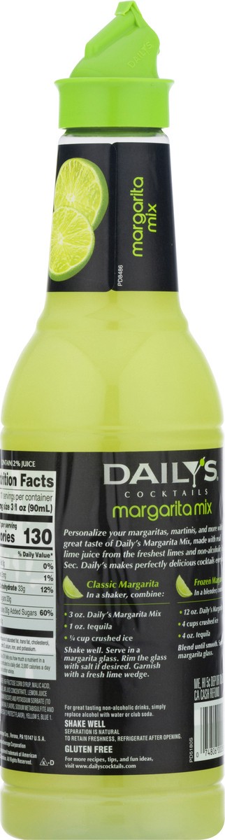 slide 5 of 9, Daily's Margarita Mix - 33.8 oz, 33.8 oz