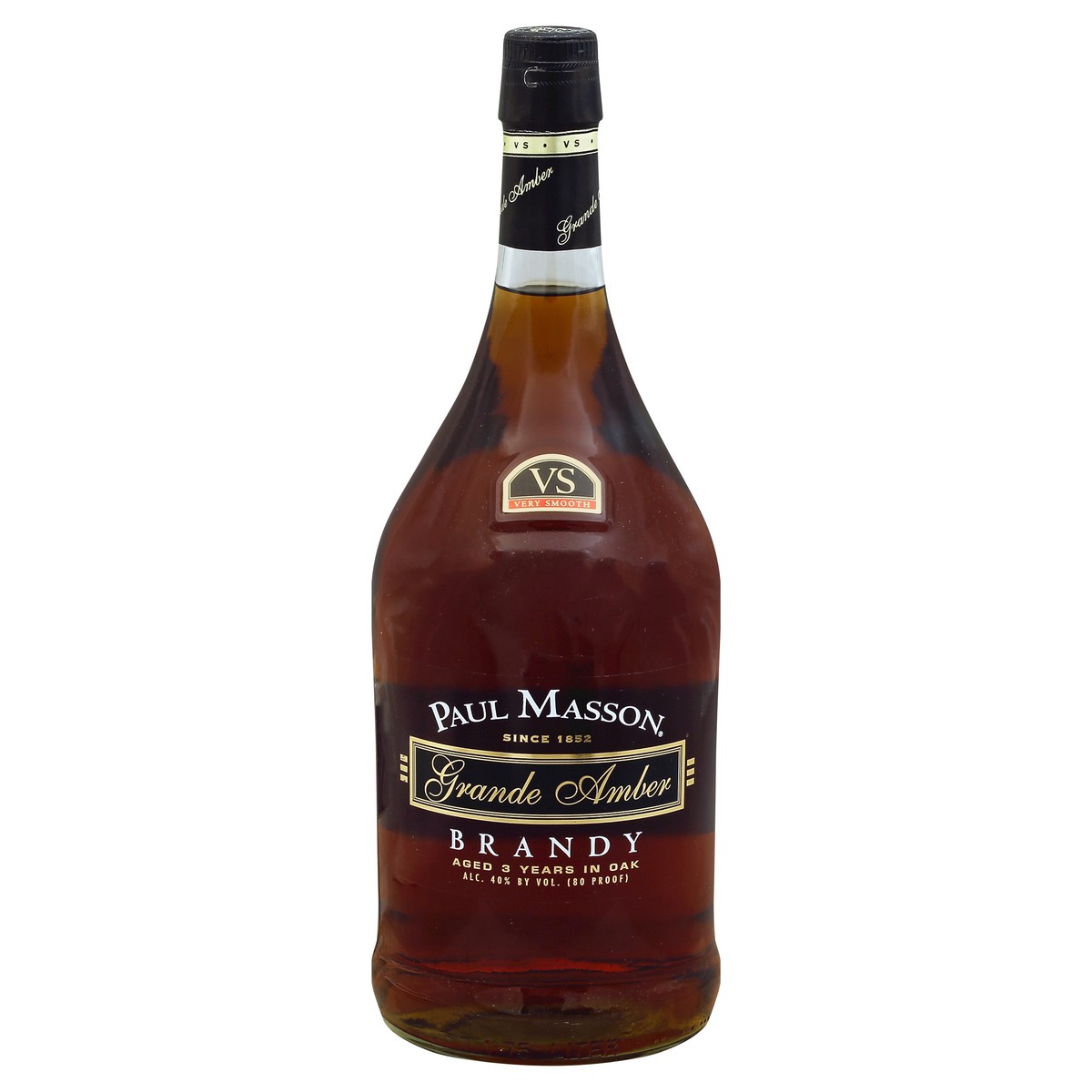 slide 3 of 3, Paul Masson Grande Amber VS Brandy 1.75l 80 Proof, 1.75 liter