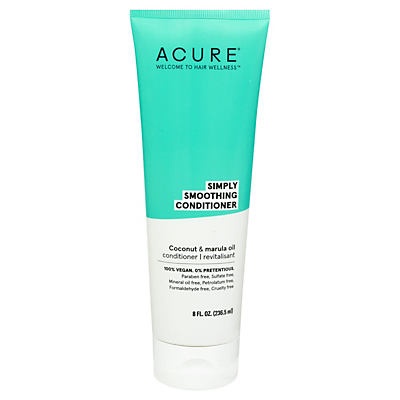 slide 1 of 1, ACURE Conditioner, Simply Smoothing, Coconut & Marula Oil, 8 oz