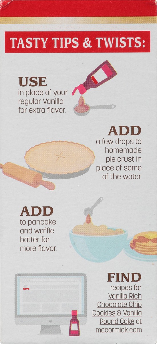 slide 7 of 9, McCormick Concentrated Vanilla Flavor, 1 fl oz, 1 fl oz