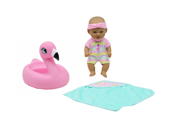 slide 11 of 17, Baby Tender Heart Water Time Fun Baby Doll with Toy, 10", 10 in