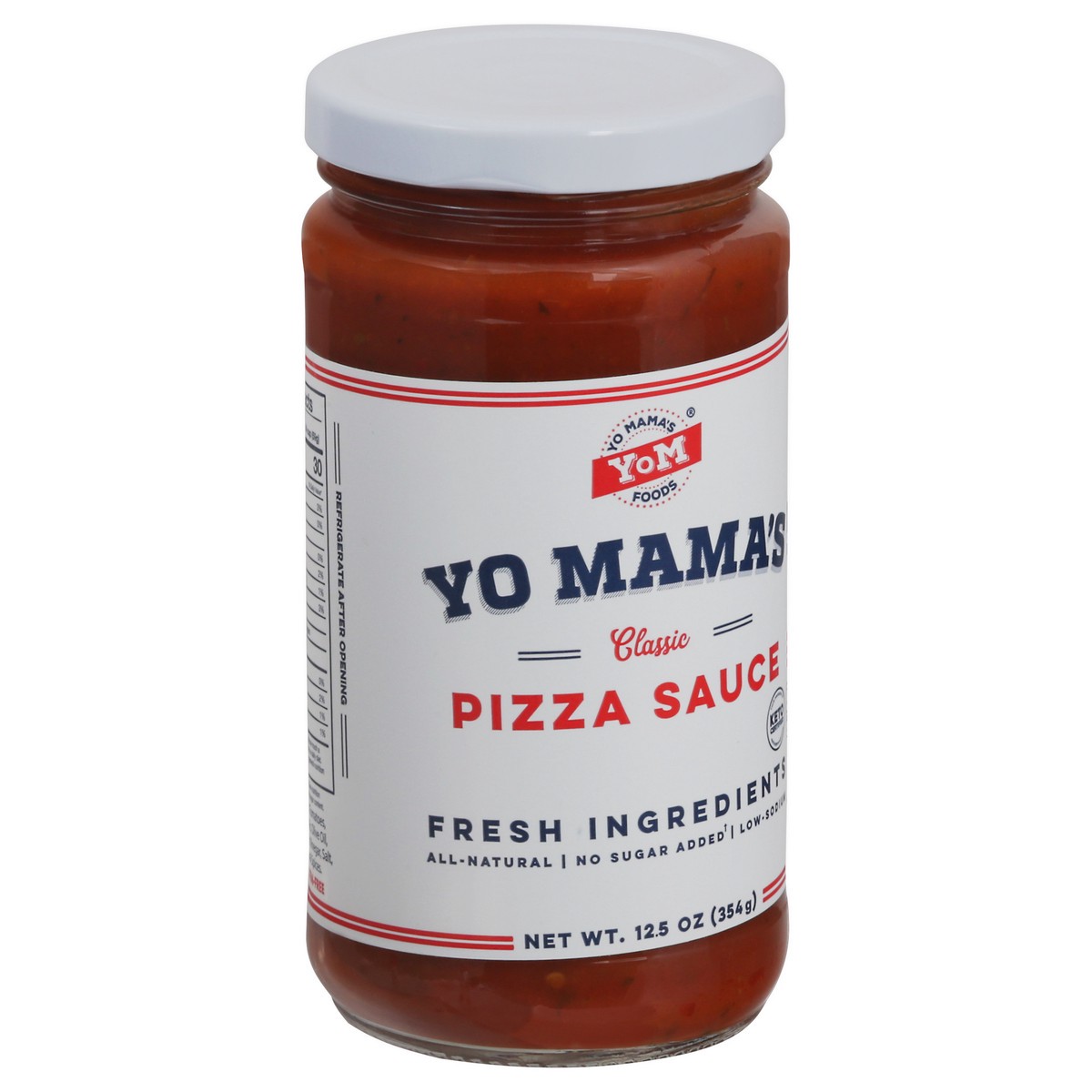 slide 7 of 13, Yo Mama's Classic Pizza Sauce 12.5 oz, 12.5 oz