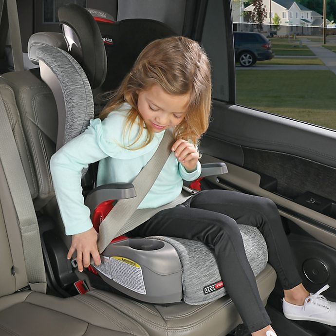 slide 4 of 19, Britax Grow With You ClickTight Cool Flow Harness-2-Booster Car Seat - Grey, 1 ct