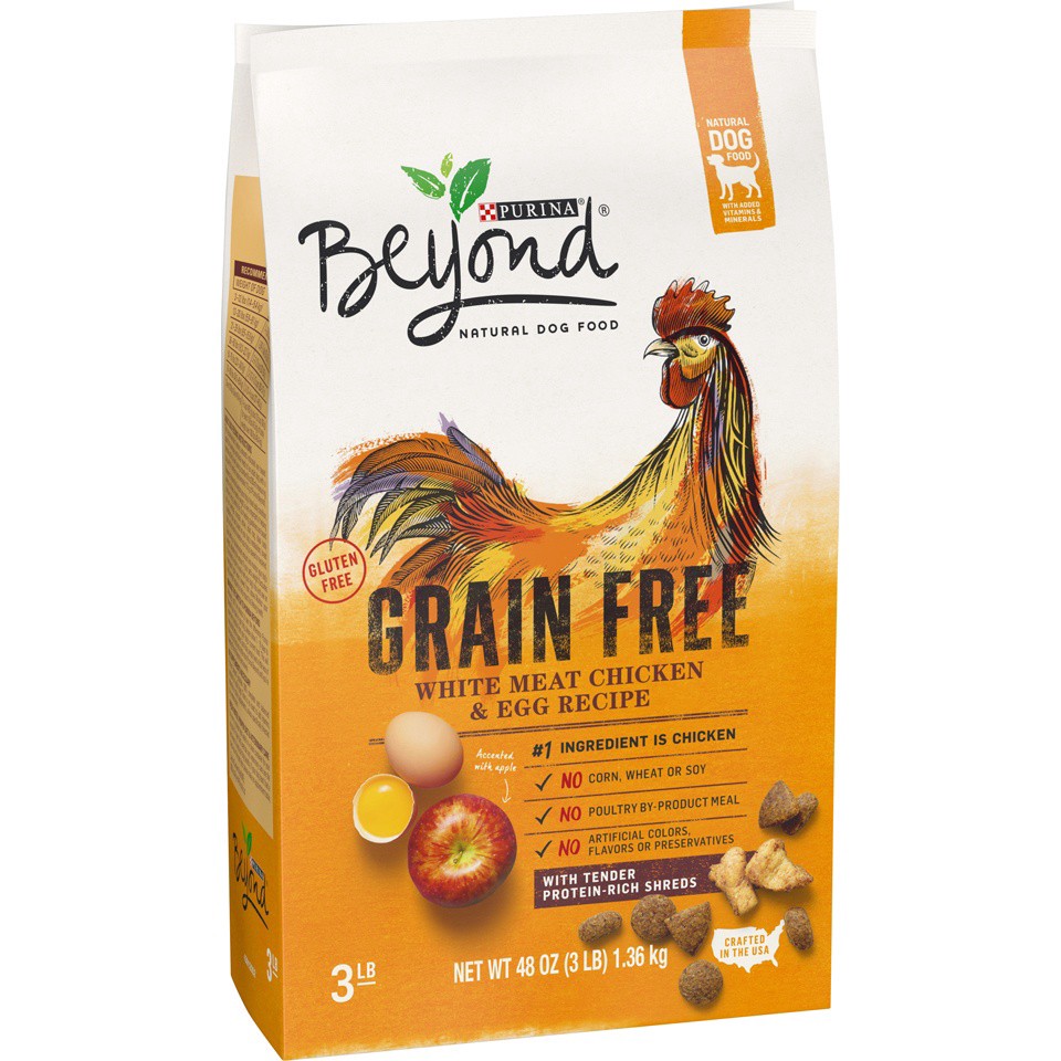 slide 6 of 9, Beyond Purina Beyond Grain Free, Natural Dry Dog Food, Grain Free White Meat Chicken & Egg Recipe, 3 lb