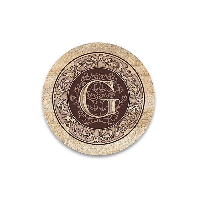 slide 1 of 1, Thirstystone Monogram Letter G'' Coasters'', 4 ct