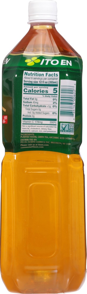 slide 3 of 9, Ito En Bold Unsweetened Green Tea- 2 liter, 2 liter