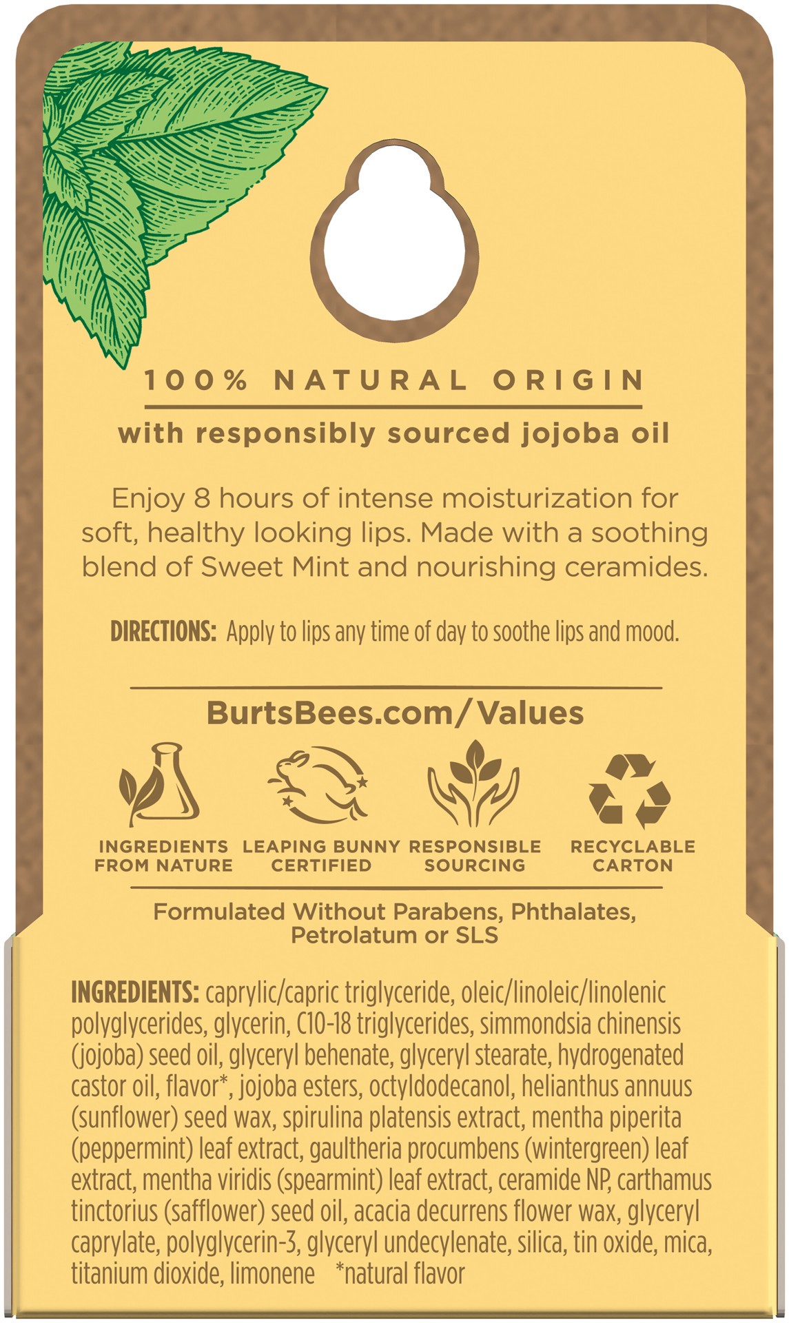 slide 3 of 5, Burt's Bees Burt''s Bees Lip Treatment, Sweet Mint With Sea Minerals, 0.25 oz., 1 oz