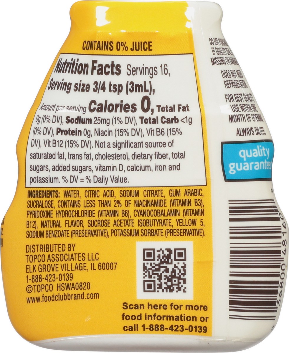 slide 4 of 9, Food Club Lemonade Liquid Beverage Enhancer - 1.62 fl oz, 1.62 fl oz