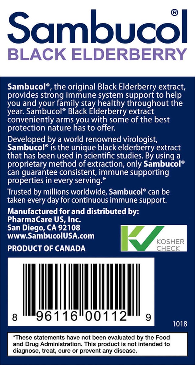 slide 9 of 10, Sambucol Original Chewable Tablets 30ct, 30 ct