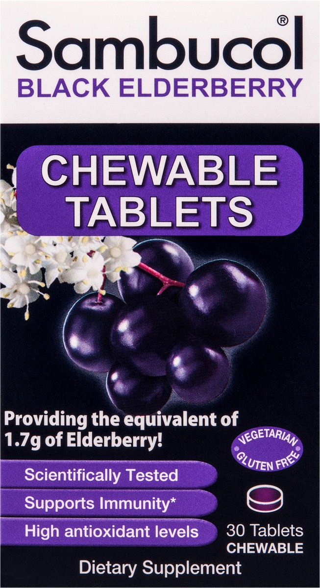 slide 1 of 10, Sambucol Original Chewable Tablets 30ct, 30 ct