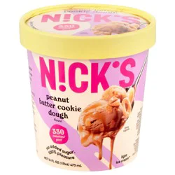 Nick's Light Peanut Butter Cookie Dough Ice Cream 16 fl oz